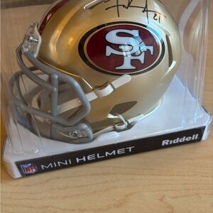 Riddell San Francisco 49ers NFL Mini Football Helmet Frank Gore Autograph